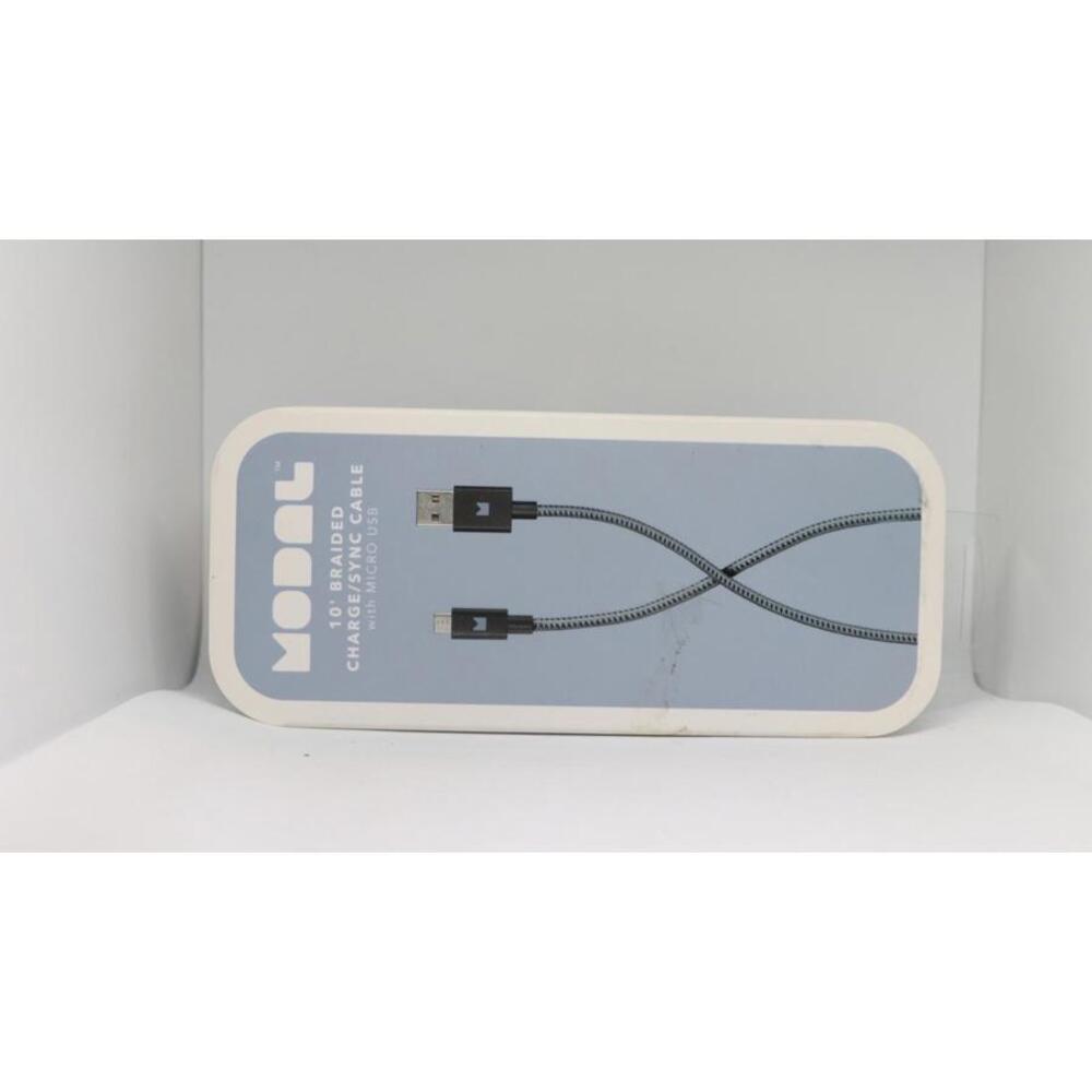Modal 10ft Braided USB-A to Micro-USB Charging & Sync Cable NEW OPEN BOX